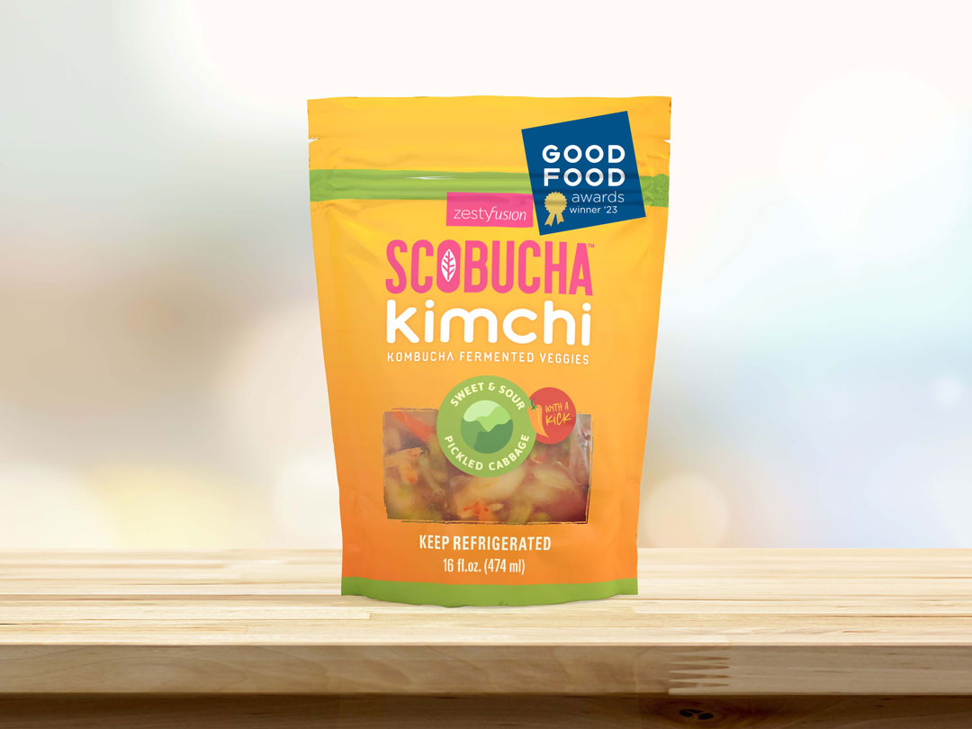 Pouch design for Scobucha Kimchi by ZestyFusion